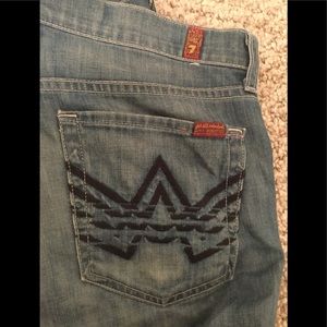 7 For All Mankind A Pocket Bootcut Jeans Size 31